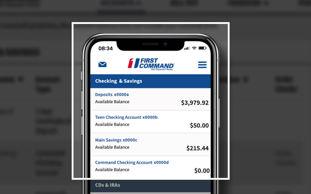 Banking update first command