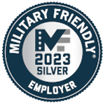 Award for being a 2023 Military Friendly Employer.