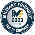 Award for being a 2023 Military Friendly Company