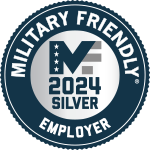 Award for being a 2024 Military Friendly Employer